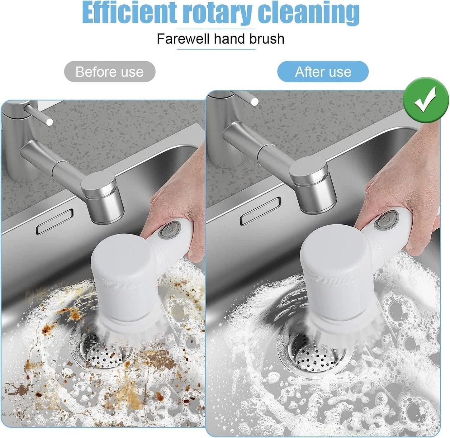 5 in 1 Handheld Cleaning Brush Scrubber